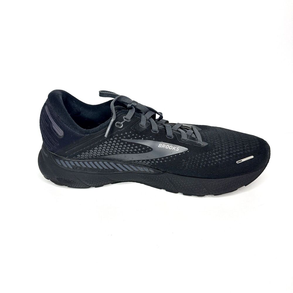 Brooks Mens 10.5 Adrenaline GTS 22 Running Shoes Black/Ebony Wide E 1103662E020 - Picture 4 of 11